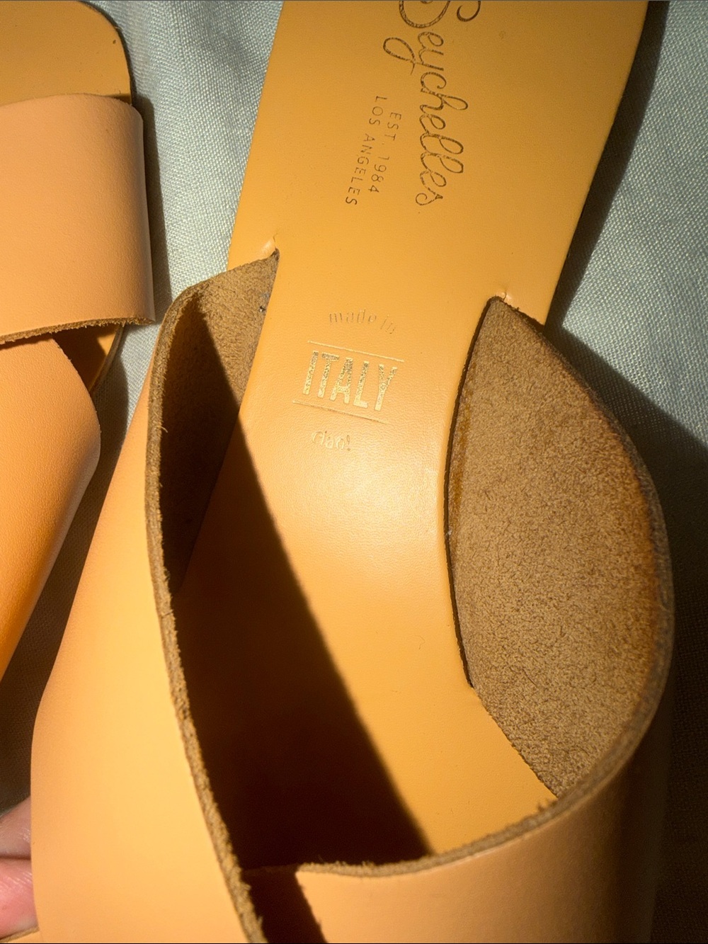 Seychelles Leather Cross-Strap Slide Sandals - Picture 3 of 8